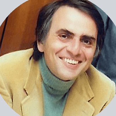Retrato de Carl Sagan